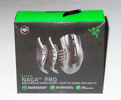 RAZER NAGA V2 Pro Wireless MMO Gaming Mouse Swappable Side Plates 30K Sensor NEW - Image 1 of 4