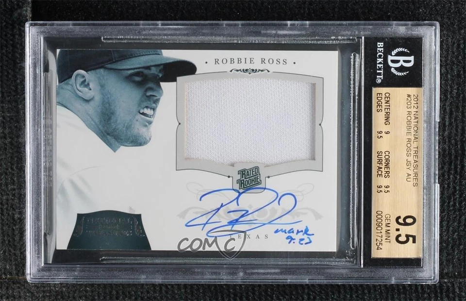 2012 Panini National Treasures /99 Robbie Ross BGS 9.5 GEM MINT Rookie Auto RC - Image 1 of 2