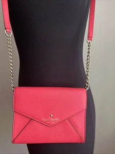 NWOT KATE SPADE Sadie Envelope Crossbody Saffiano Leather Bag Purse RN 0102760 - Picture 1 of 11