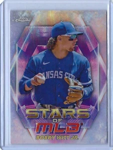 2023 Topps Chrome Stars of MLB BOBBY WITT JR #SMLBC-17 E017 - Imagen 1 de 2