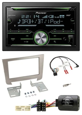 Pioneer Bluetooth Lenkrad DAB 2DIN USB CD Autoradio für SSangYong Rexton Telefon - Bild 1 von 4