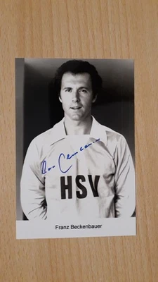Autogrammkarte Franz Beckenbauer HSV - Bild 1 von 2