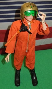 Orig. 1964 Hasbro GI Joe Action Pilot Black PH & Blue Eyes w/Flightsuit, Helmet - Picture 1 of 22