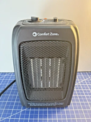 Ventilador Cerámico Eléctrico Portátil Comfort Zone Calentador de Espacio Pequeño Forzado 1500W Foto 1 de 4