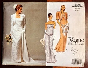 Vogue Braut Original - Designer Muster #2590 Größe 12-14-16 - Bild 1 von 2