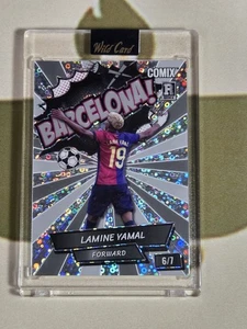 2024 Wild Card Comix Etiqueta Negra Lamine Yamal 6/7 🔥 Novato 🔥  - Imagen 1 de 2