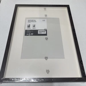 IKEA HOVSTA 12x16/8x10 Matted Frame Discontinued Style - Black/Brown - Picture 1 of 6