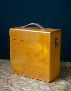 Vintage Wooden Microscope Case A.W. Watson & Sons London Box 22x22x10cm - Picture 1 of 7