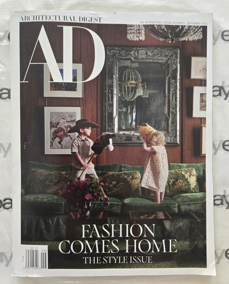 Architectural Digest Magazine September 2025 Fashion Comes Home The Style Issue - Image 1 of 4