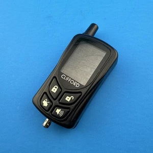 USED CLIFFORD 2-WAY LCD REMOTE START ALARM FOB EZSDEI489 7341V/P/X - BAD SCREEN - Picture 1 of 7
