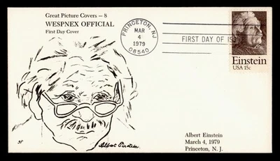 DR WHO 1979 FDC EINSTEIN WESPNEX OFFICIAL EXPO CACHET M33866 - Image 1 of 2