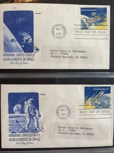 US FDC COVERS 1980s LOT 102 First Day Covers Space Christmas History Olympics - Picture 1 of 11