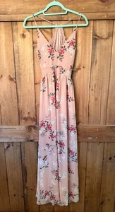 Woman's Windsor floral maxi wedding guest homecoming dress sz small - Picture 1 of 2