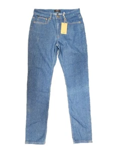 A.P.C. Women's Indigo Blue High Rise Straight Slim Droit Jeans Size 26 NWD NEW - Picture 1 of 2