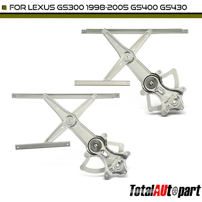 Regulador de ventana 2 piezas para conductor delantero y pasajero Lexus GS400 GS430 GS300 98-05 Foto 1 de 4