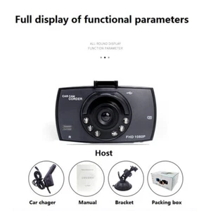 1080P 2.4" HD Car DVR Video Dash Cam Recorder Camera G-Sensor Parking Monitor AU - Picture 1 of 11