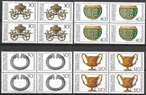ALEMANIA - 1976 MNH "Patrimonio Cultural Arqueológico" Juego Completo BLOQUE de 4!!! - Imagen 1 de 1