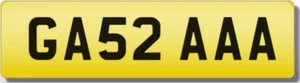 GAS GARY GAZ GAZZA GARETH A-GAS A1 AAA GA Private Registration Number Plate - Picture 1 of 1