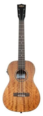 KALA KA-CM-BE - Curly Mango Baritone Ukulele With EQ And Bag - Image 1 of 3