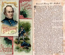 N114 Duke, History Of Generals, Civil War, 1888, Halleck, General H.W.