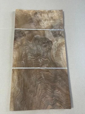 20 PIEZAS CHAPA DE NOGAL BURL 28" X 14" MADERA MADERA 2,72 PIES CUADRADOS Foto 1 de 4