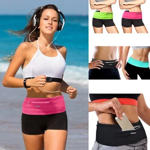 Waterproof Sport Runner Waist Bum Bag Running Jogging Belt Pouch Zip Fanny Pack - Picture 1 of 36