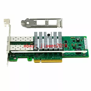 10Gbps Dual Port PCI-E Intel 82599ES X520-DA2 E10G42BTDA Ethernet Server Adapter - Picture 1 of 3