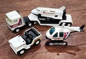 Vintage Buddy L Nasa Space Set Truck  Shuttle Jeep Helicopter 1979 - Picture 1 of 16