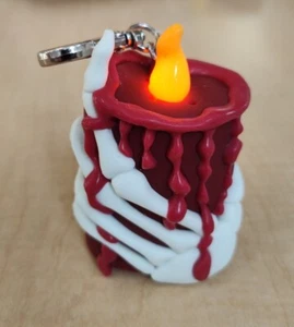 lBath & Body Works 2023 Spooky Noise/LED Candle Skeleton Hand Pocket.*Bac - Picture 1 of 8