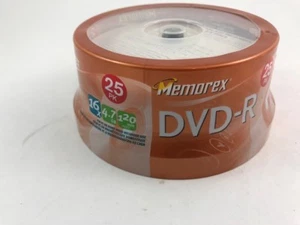 Memorex DVD-R 25er Pack beschreibbar NEU in Verpackung - Bild 1 von 5