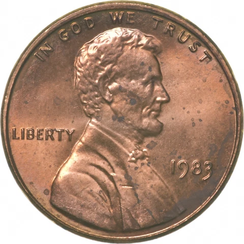 1983 Lincoln Memorial Cent DDR Double Die Reverse *2799 Cover