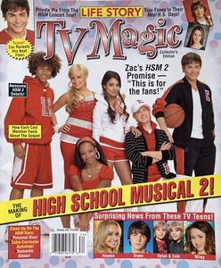 ZAC EFRON / VANESSA HUDGENS 2007 HIGH SCHOOL MUSICAL 2 TV MAGIC Magazine NEW - Picture 1 of 2