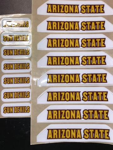 Arizona State Sun Devils Football Helmet Decals  Front/Rear Bumpers- Full Size Cover
