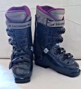 Downhill Ski Boots Salomon Flex Evolution 6.0 Walk Women 7.5 men 6.5. Size24.5 - Picture 1 of 13