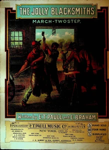 The Jolly Blacksmiths March Two Step Noten ET Paull 1905 - Bild 1 von 1