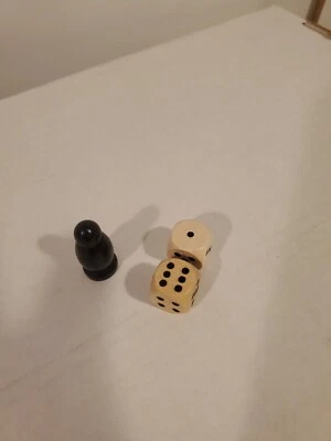 Piezas de repuesto para dados de madera y ladrones Settlers Catan 2 Foto 1 de 3