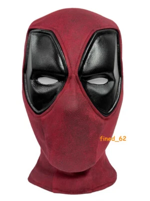 In Stock Deadpool Wade Winston Full Face Mask Halloween Cosplay Red Helmet Prop - Image 1 of 4