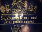 VINTAGE 1977 POSTER German Salzburger  Art Antique Show ?  Original
