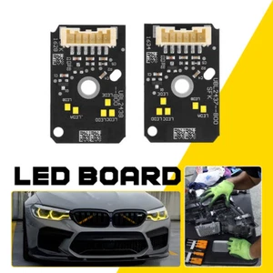 YELLOW DRL LED BOARDS FOR 17-20 BMW G30 530i 540i F90 M5 DAYTIME RUNNING LIGHTS - Picture 1 of 14
