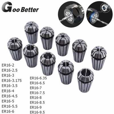 2mm-10mm Precision Spring ER16 Collet for CNC Engraving Milling Lathe Chuck Tool - Image 1 of 4
