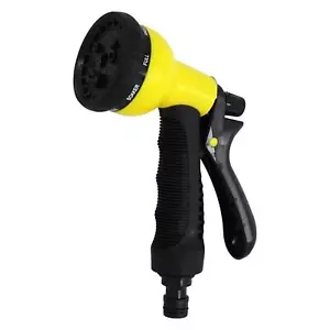 8 Function Spray Nozzle Water Hose Gun Multi Pattern Garden Adjustable Mist - Picture 1 of 8