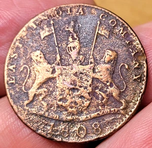 Admiral Gardner Shipwreck Coin! British India 10 Cash dated 1808 - Picture 1 of 2