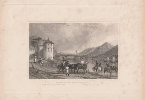 c1850 Schwaz Interinntal Inn Tirol Österreich Ortsansicht Stahlstich-Ansicht - Picture 1 of 1