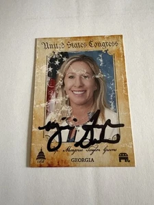 Marjorie Taylor Greene AUTOGRAPHED Trading Card w/COA EXTREMELY RARE - Picture 1 of 4