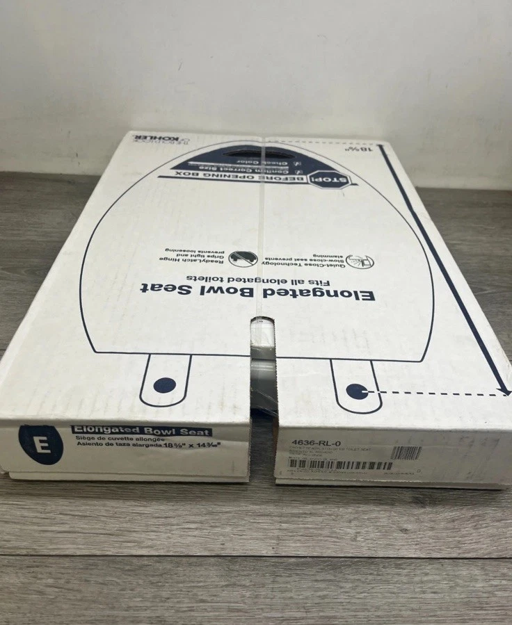 Kohler K-4636-RL-0 Cachet ReadyLatch Quiet-Close Elongated Toilet Seat, White - Image 1 of 1