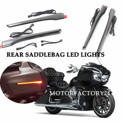Alforja trasera LED luces individuales para Indian Roadmaster Limited/Dark Horse 2024 Foto 1 de 4