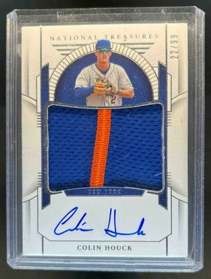 2024 National Treasures Colin Houck Prospect Material Patch Auto #22/99 Mets - Image 1 of 2