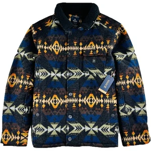 Roark x Pendleton Axeman Jacket Men’s L Aztec Southwestern Wool Fleece Lined NEW - Picture 1 of 17