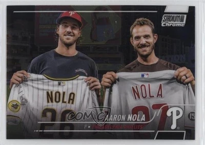 2022 Topps Stadium Club Chrome Aaron Nola #284 - Image 1 of 2