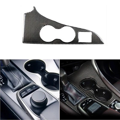 Carbon Fiber Central Console Water Cup Cover Trim For Lexus RX350 450h 2016-2019 - Image 1 of 4